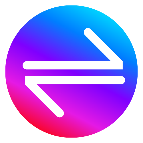 Swap icon of two opposite arrows
